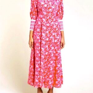 Beulah London’s Calla dress in rose-red.